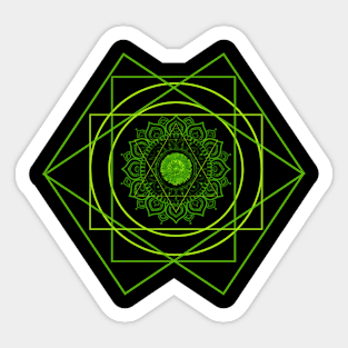 Green Powerful Sticker